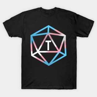 Trans Pride Flag Dice T-Shirt